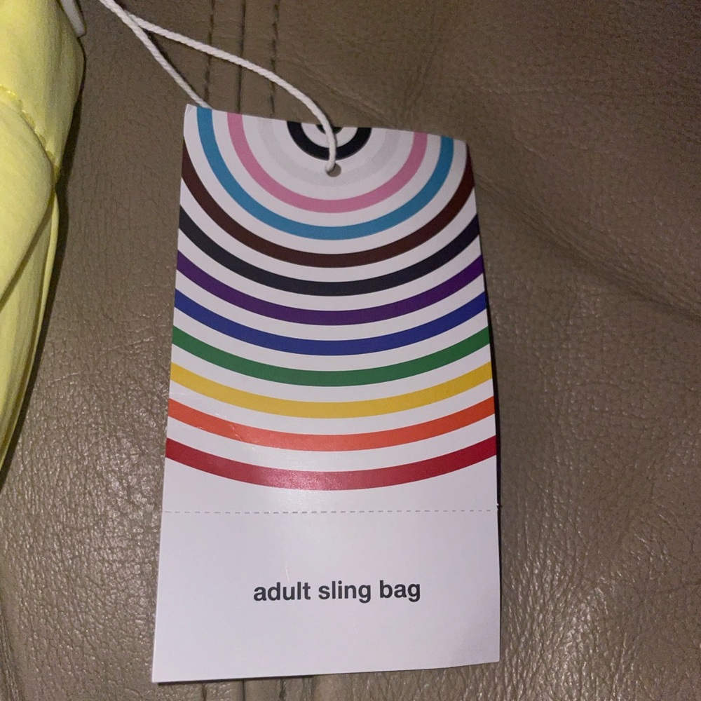Yellow Adult Sling Bag NWT Pride Target Cute Fashion Fun Art Chic Style Carry On - Picture 7 of 7